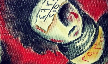 اللوحة للفنانة بتول محمد