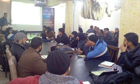 طلعنا-عالحرية-دورة-لتدريب-الصحفيين-في-الغوطة